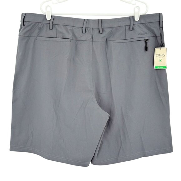 Chaps Golf Men's Slim Fit Gray Stretch Shorts Size 44 Comfort Waistband NWT - Picture 2 of 11